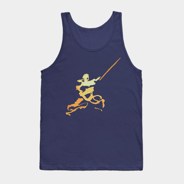 Swordfighter Ink Figure Tank Top by Nikokosmos